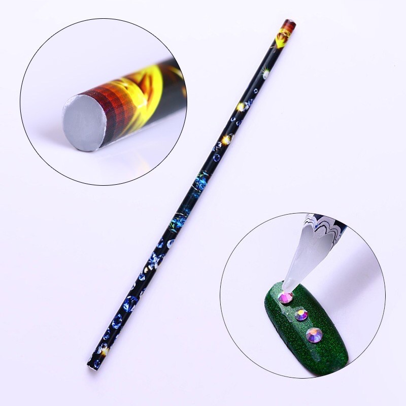 Bút sáp đính đá nail làm móng nghệ thuật, siêu dính
