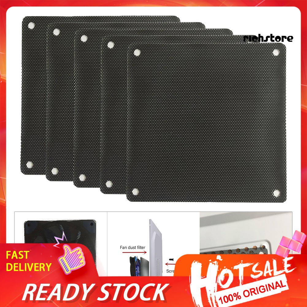 (Hàng Mới Về) Set 5 Tấm Lọc Bụi Làm Mát Cho Máy Tính