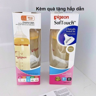 Bình Sữa Pigeon Cổ rộng 160ml & 240ml