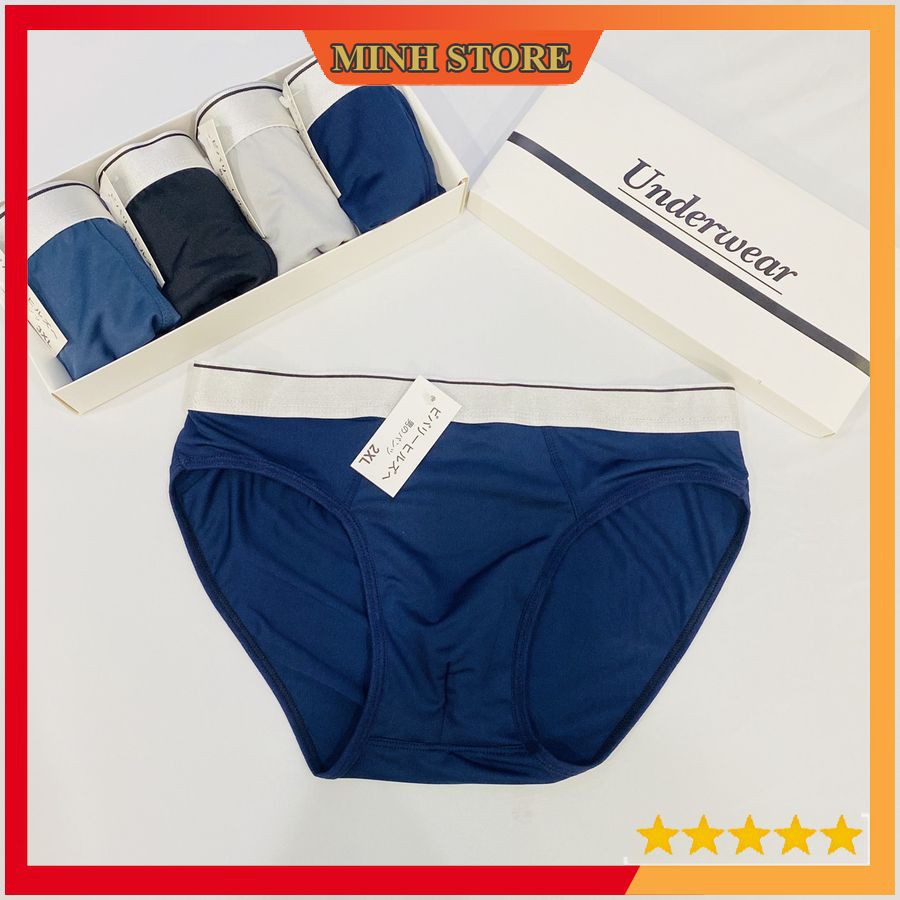 Quần lót nam tam giác thun lạnh cao cấp, Quần sip nam tam giác chéo thun lạnh co dãn 4 chiều - MS66