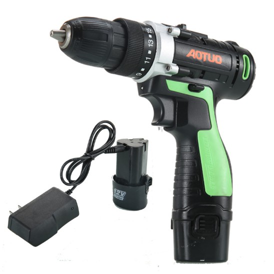 MÁY KHOAN TAY BẮT VÍT ĐA NĂNG DÙNG PIN 12V AOTUO Có Đảo Chiều HZ4Z1