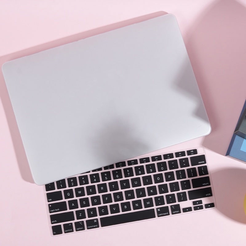 Vỏ BọC Silicone + logo 4 Trong 1 Cho macbook pro 14 inch A2442 Air M1 M2 13 inch A2337 A2338 A2289