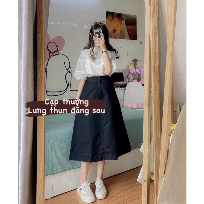 Chân váy thô dài hàng Quảng Châu