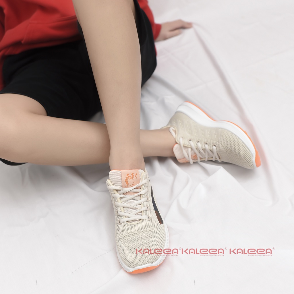 Giày Thể Thao Nữ KALEEA T12 Sneaker Đế Mềm Cao 3p