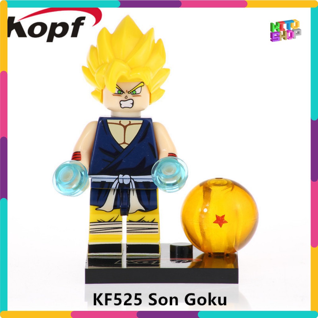 Đồ Chơi Xếp Hình Lego Minifigures Mô Hình Nhân Vật 7 Viên Ngọc Rồng Dragon Ball Kopf Nhiều Mẫu 567 - 2050