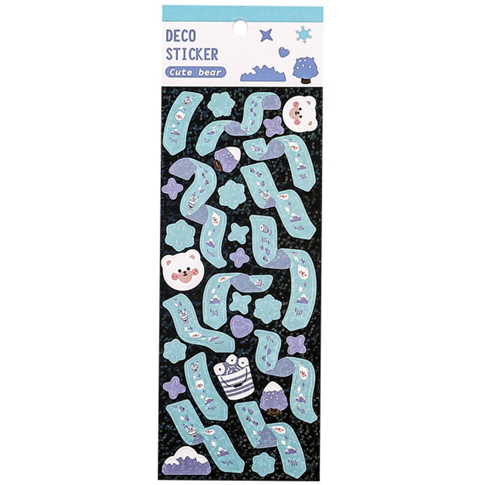 1 Tờ Sticker Dán Trang Trí Album Ảnh Họa Tiết Hoa Nhiều Màu Sắc Lấp Lánh DIY