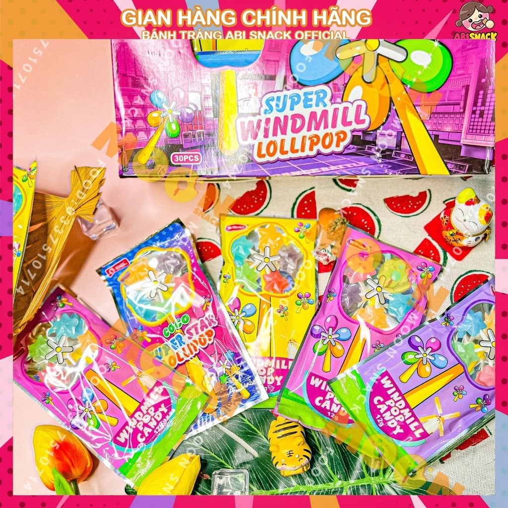 Kẹo mút chong chóng gói Windmill gói 12g