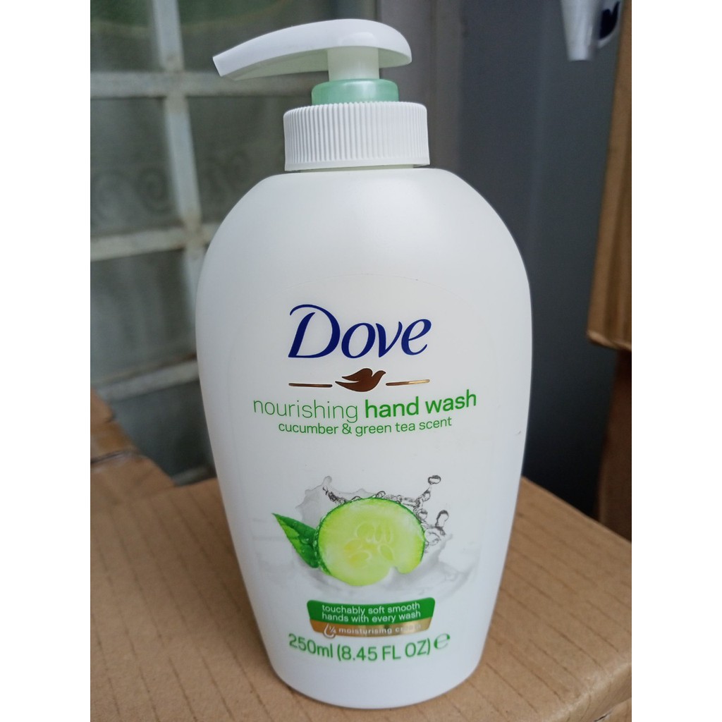 Xà Phòng Rửa Tay Chiết Xuất Dưa Leo Và Trà Xanh Dove Caring 250ml