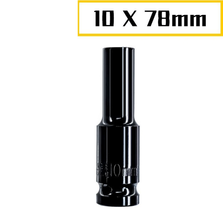 Đầu khẩu chân 1/2 cho máy siết bu lông và tay khẩu đủ kích thước dài 78mm và 200mm