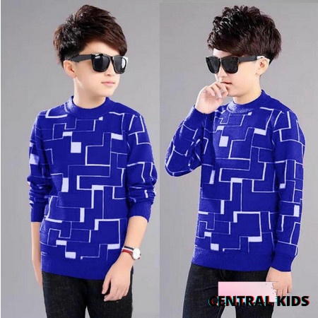 Áo Sweater Thời Trang Dành Cho Bé Trai 7 8 9 10 11 12 13 14 15 Tuổi