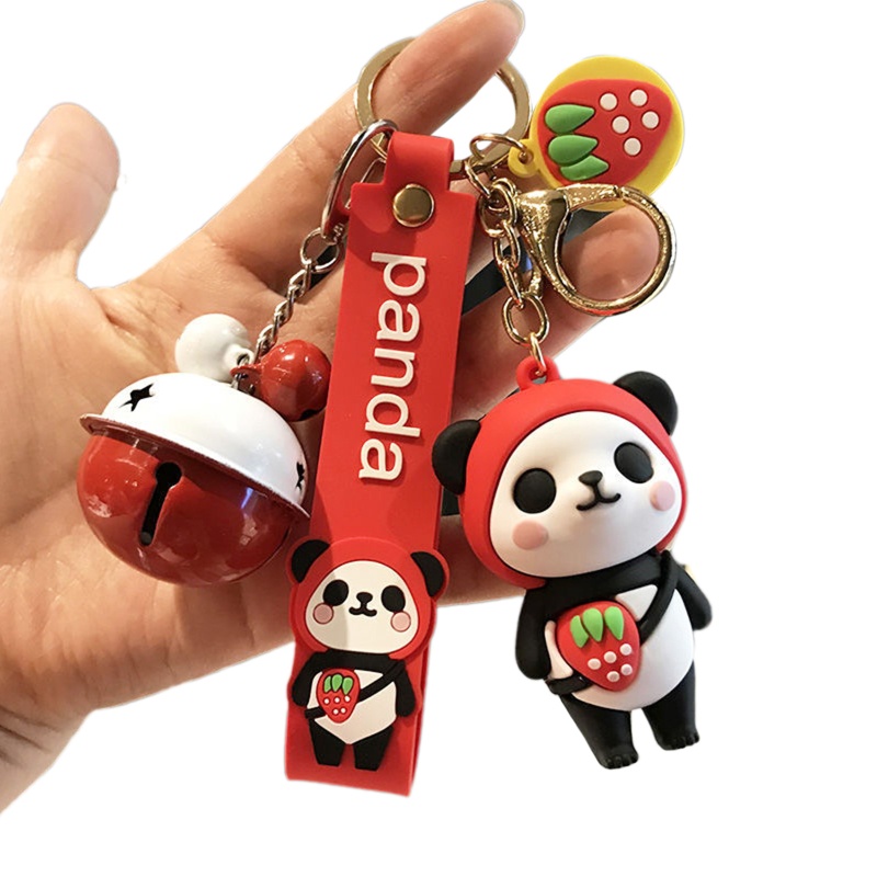 Móc Khóa Hình Gấu Trúc Dễ Thương Sáng Tạo