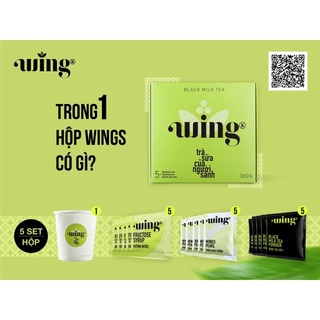 HỒNG TRÀ SỮA HOÀ TAN WINGS HỘP (pha theo hướng dẫn trong phần mô tả sp để có ly trà chuẩn vị )