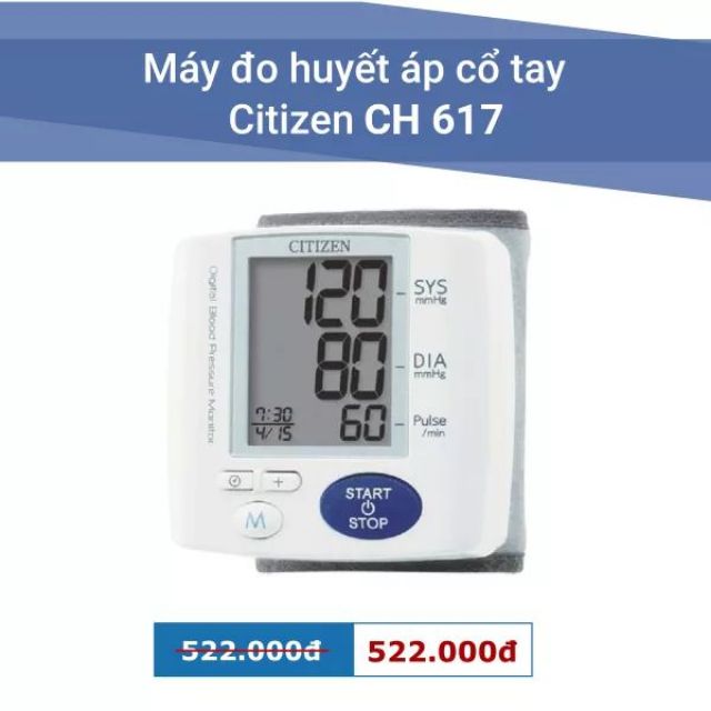 Máy đo huyết áp Citizen CH617