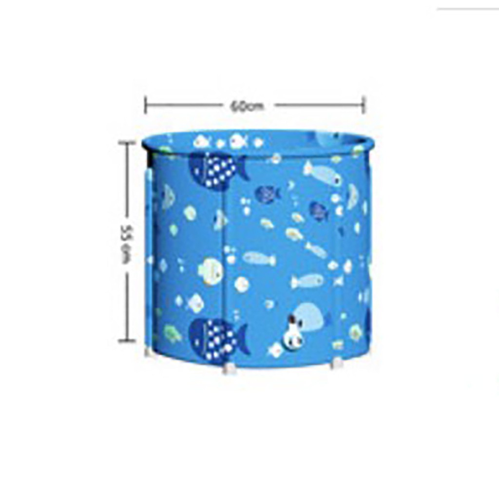 Bồn tắm gấp gọn dành cho người lớn, chất vải Oxford dày dặn chống thấm, cách nhiệt lên đến 3 giờ, kích thước 120x55x50cm