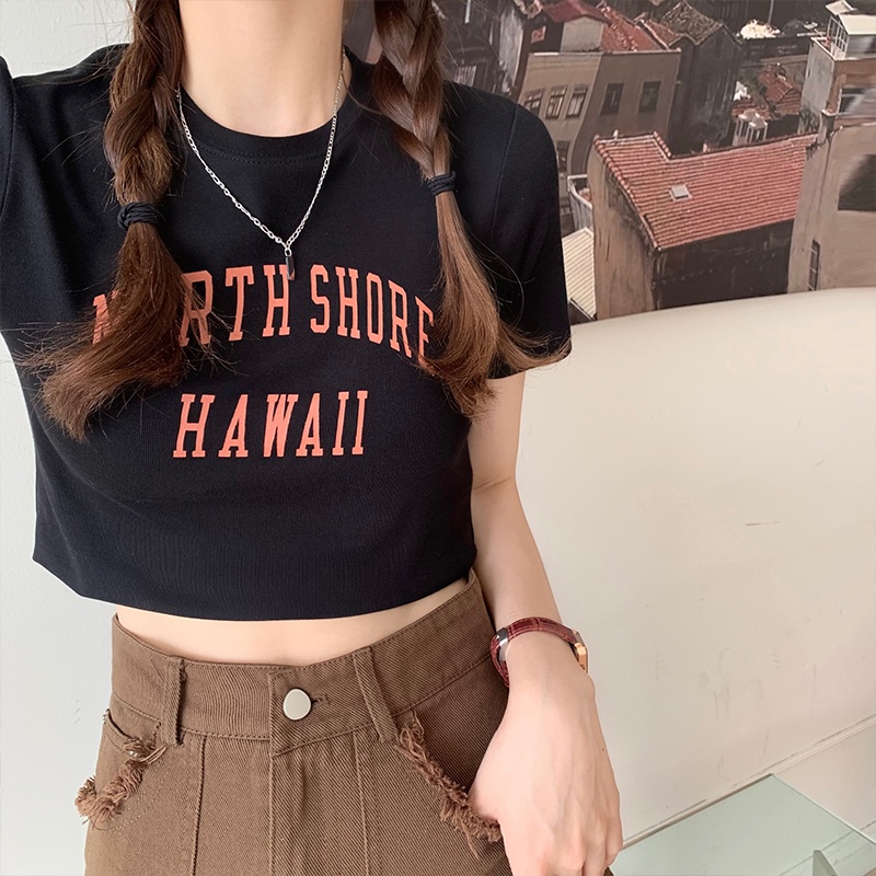 Áo Thun Nữ Tay Ngắn Màu Trơn 51110