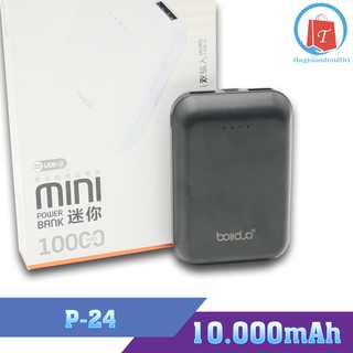 Pin sạc dự phòng boliduo p-24 mini – hỗ trợ đầu vào micro và type-c