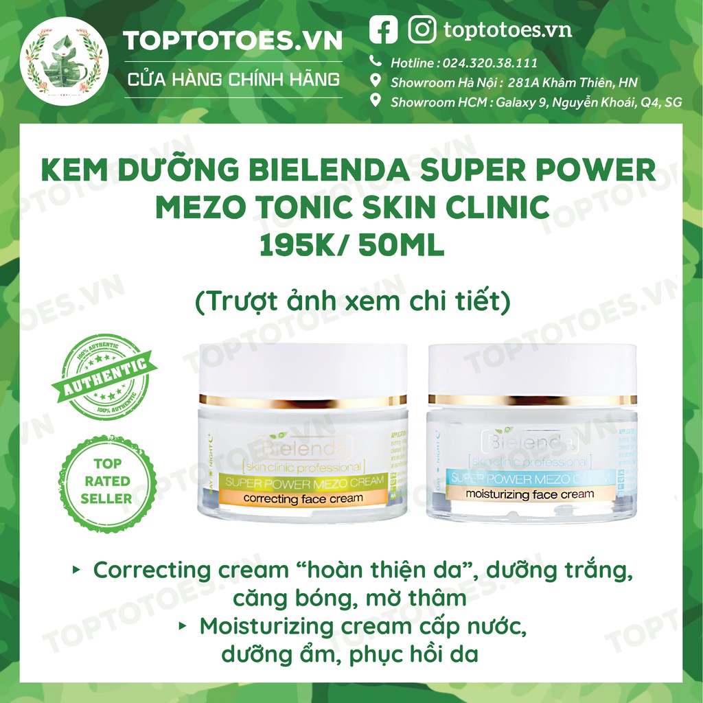 Kem dưỡng Bielenda Super Power Mezo Skin Clinic Correcting sáng da thumbnail