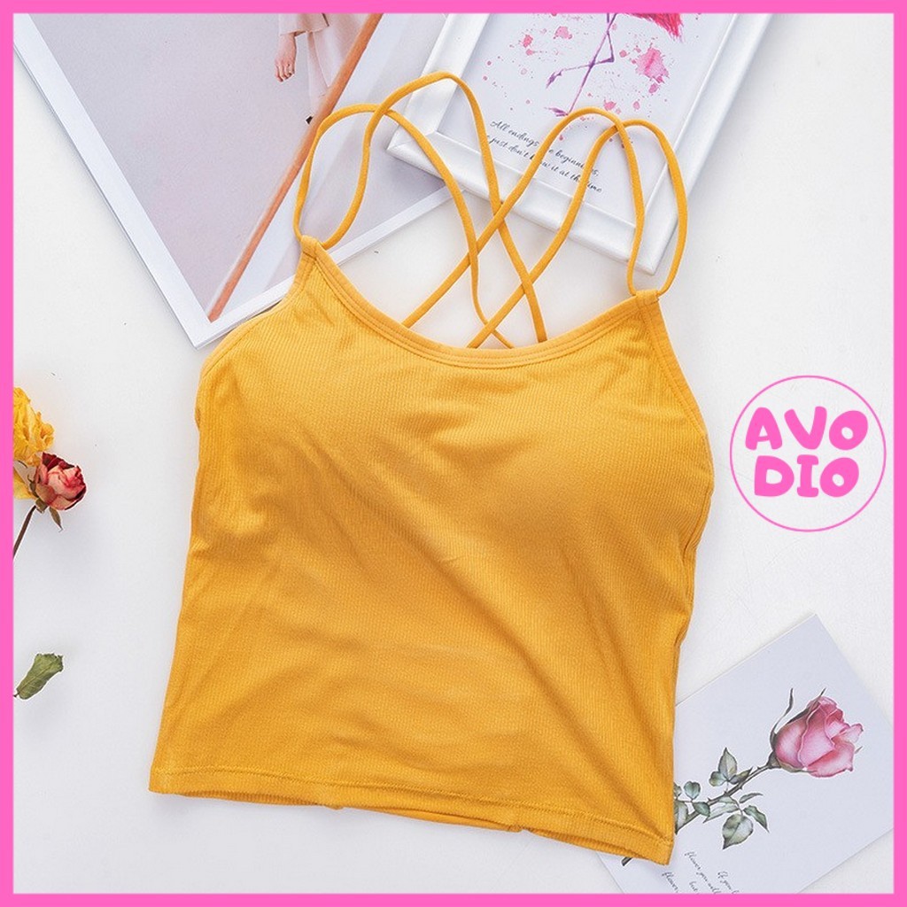 Áo Bra đan dây chéo tập Gym, yoga siêu co dãn, tôn ngực và eo AL018