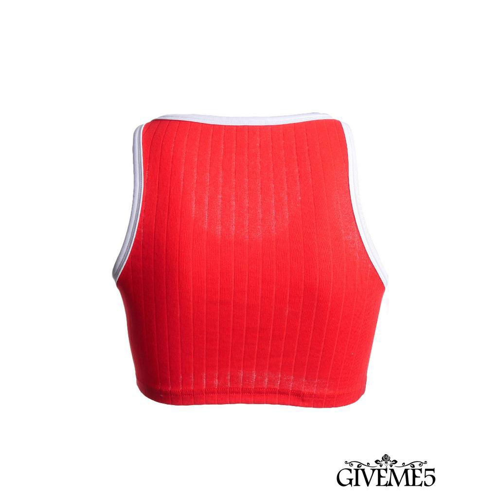 Áo Croptop Không Tay Cổ Chữ U Gợi Cảm Thời Trang Cho Nữ