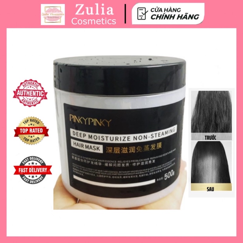 [FREE SHIP] Kem Ủ Túc Pinky Pinky Phục Hồi Tóc Mềm Mượt 500