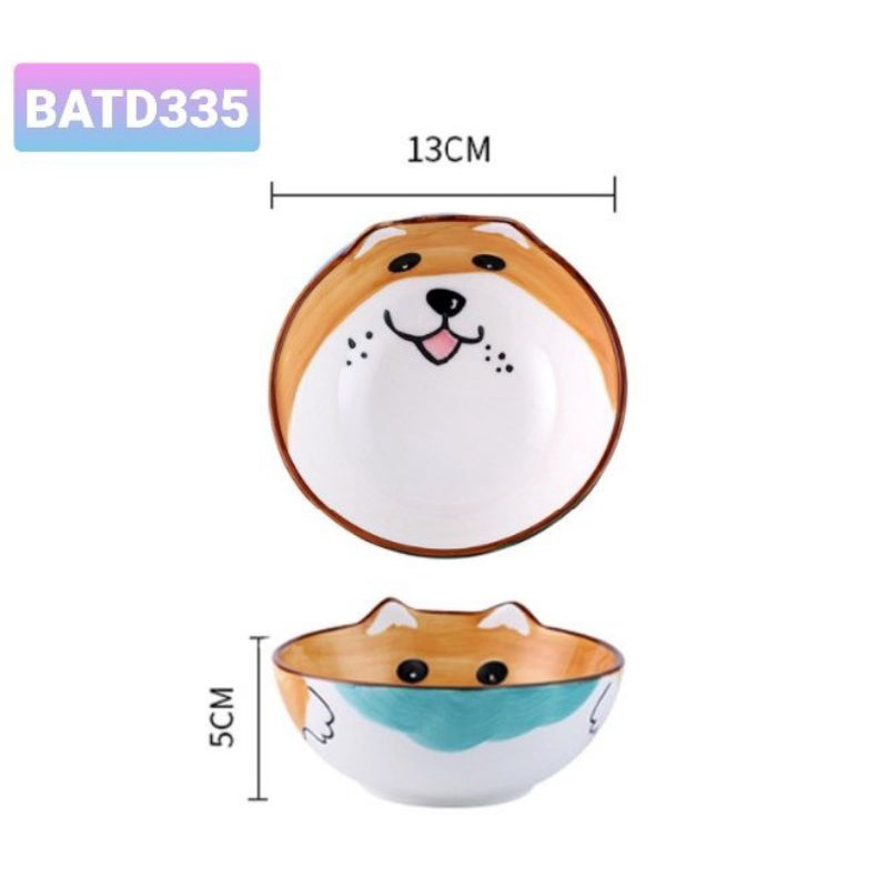Bát sứ ăn dậm cho trẻ em/ bát sứ cao cấp. Bát ăn bằng sứ cho chó mèo