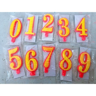 NẾN SỐ SINH NHẬT / ĐÈN CẦY SỐ MÀU VÀNG HỒNG