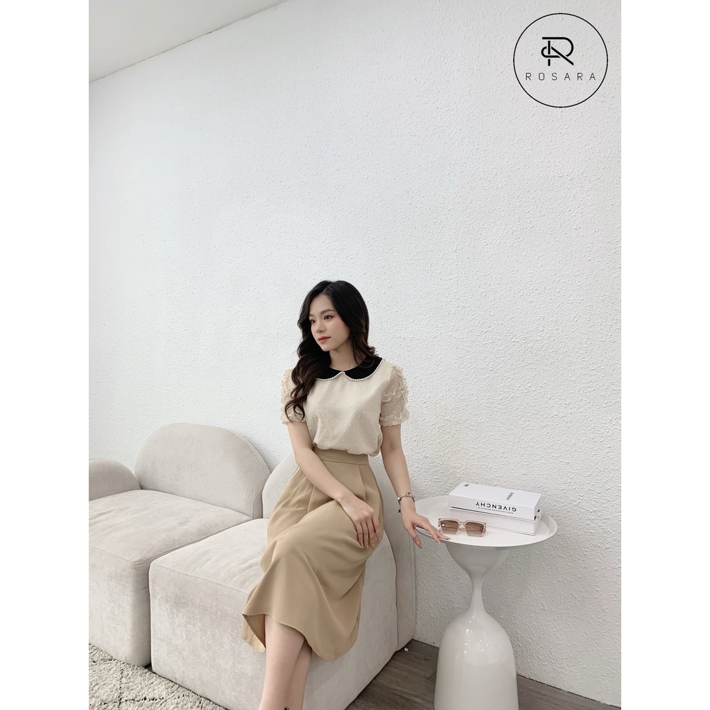 Chân váy công sở dáng A thời trang công sở nữ Rosara CV3