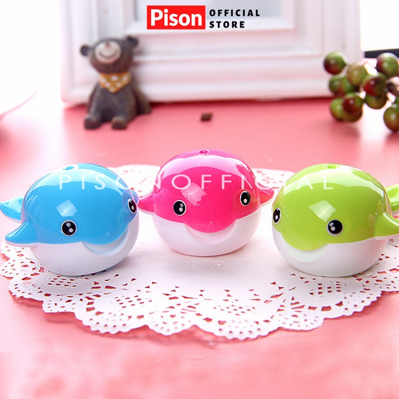 Gọt bút chì hình Cá heo Pison dễ thương có thể tháo rời, chuốt chì cao cấp – GBC002 – 1 cái