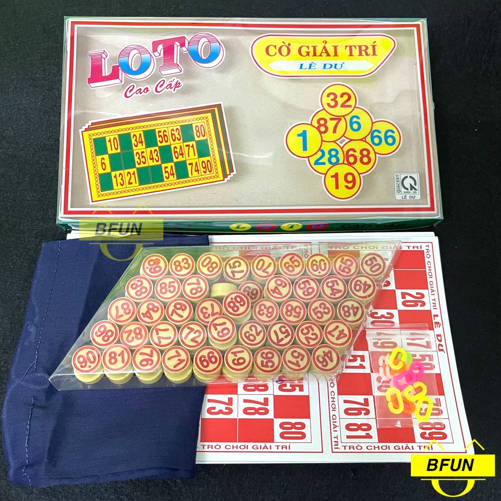 Bộ Đồ Chơi Lô Tô LOẠI XỊN Liên Hiệp Thành / Lê Dư Khách Chọn - Cờ Loto Giải Trí Boardgame - Đồ Chơi Trẻ Em BFUN