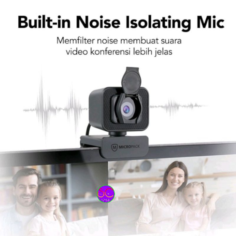 Webcam HD 1080P USB C kết nối MICROPACK (MWB-15) | BigBuy360 - bigbuy360.vn