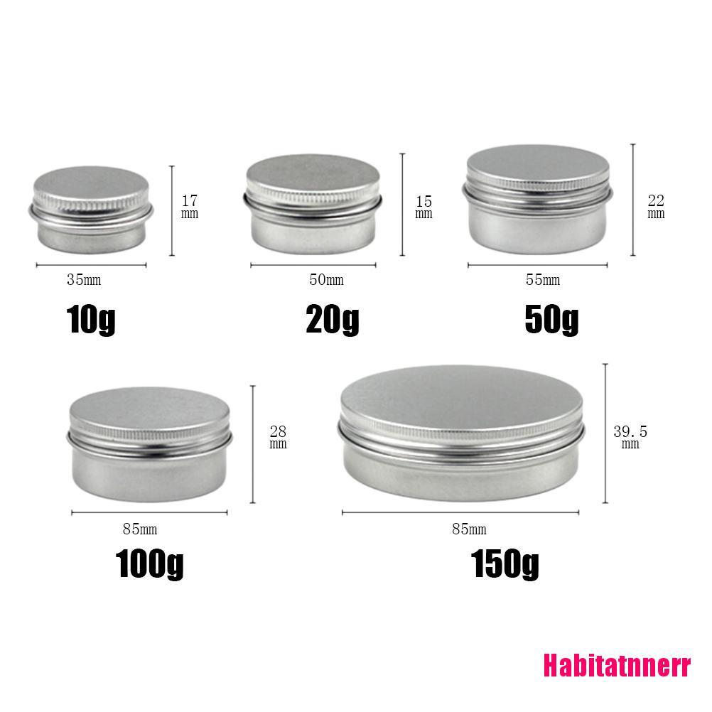 (hàng Mới Về) Hộp Thiếc Đựng Son Dưỡng Môi 10 / 20 / 50 / 100 / 150ml Kèm Ốc Vít Tiện Dụng | BigBuy360 - bigbuy360.vn