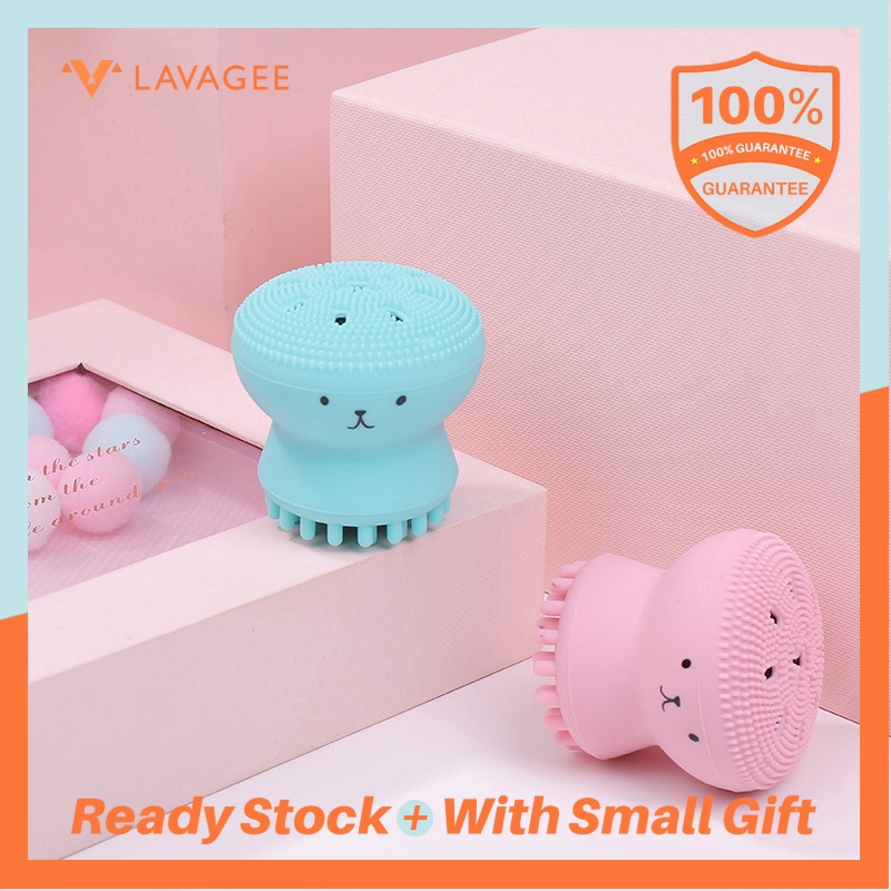 Cọ rửa mặt bằng silicon hình chú bạch tuộc xinh xắn