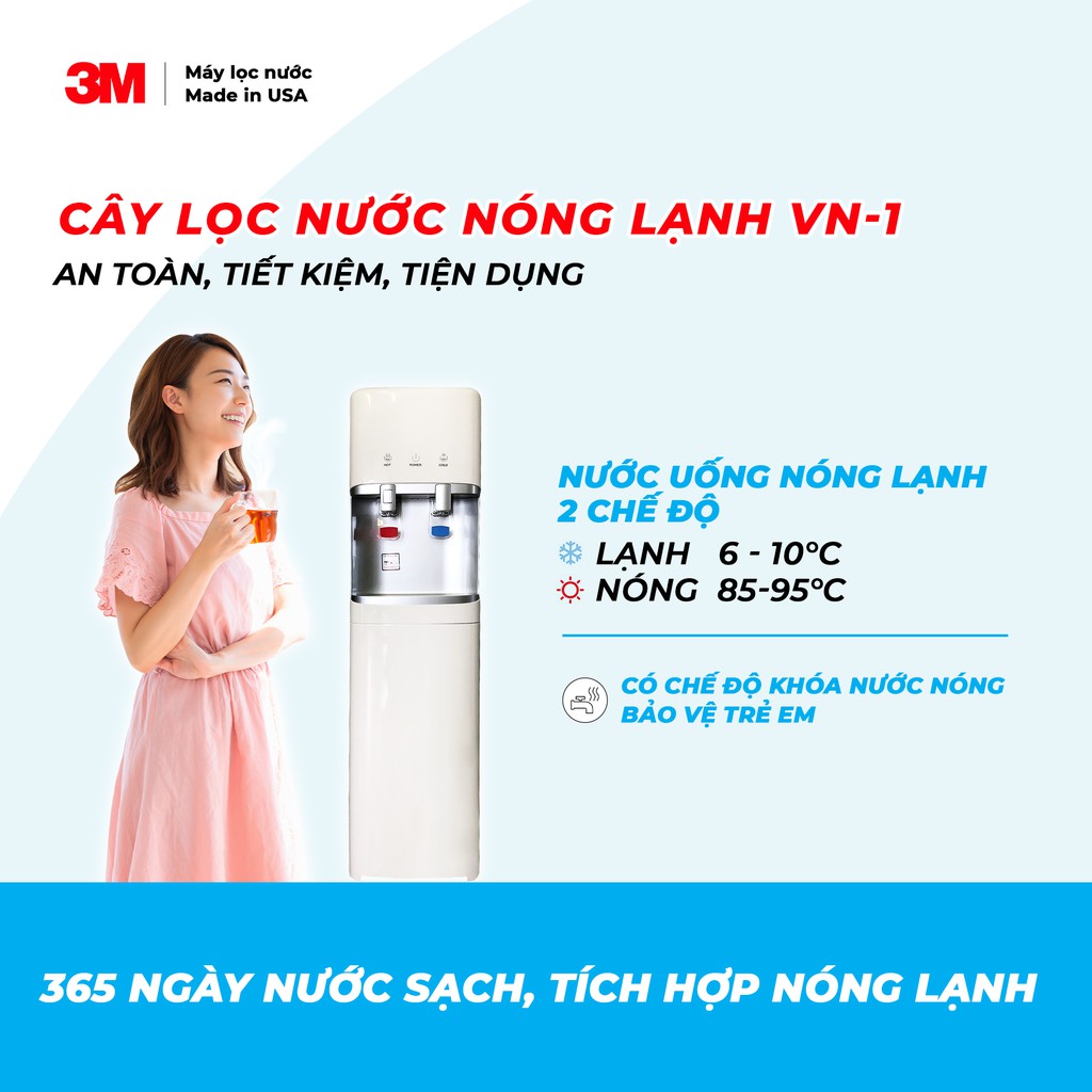 Máy Lọc Nước Nóng Lạnh VN1-2V (Dùng lọc 3M AP EASY CYST FF)