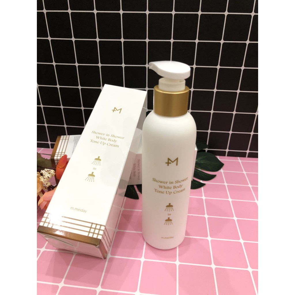 Sữa tắm truyền trắng m.meiday Jw in Shower White Body Tone Up Cream 200ML | BigBuy360 - bigbuy360.vn