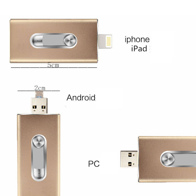 USB dung lượng 16G / 32G / 64G / 128G / 256g / 512g cho điện thoại iPhone