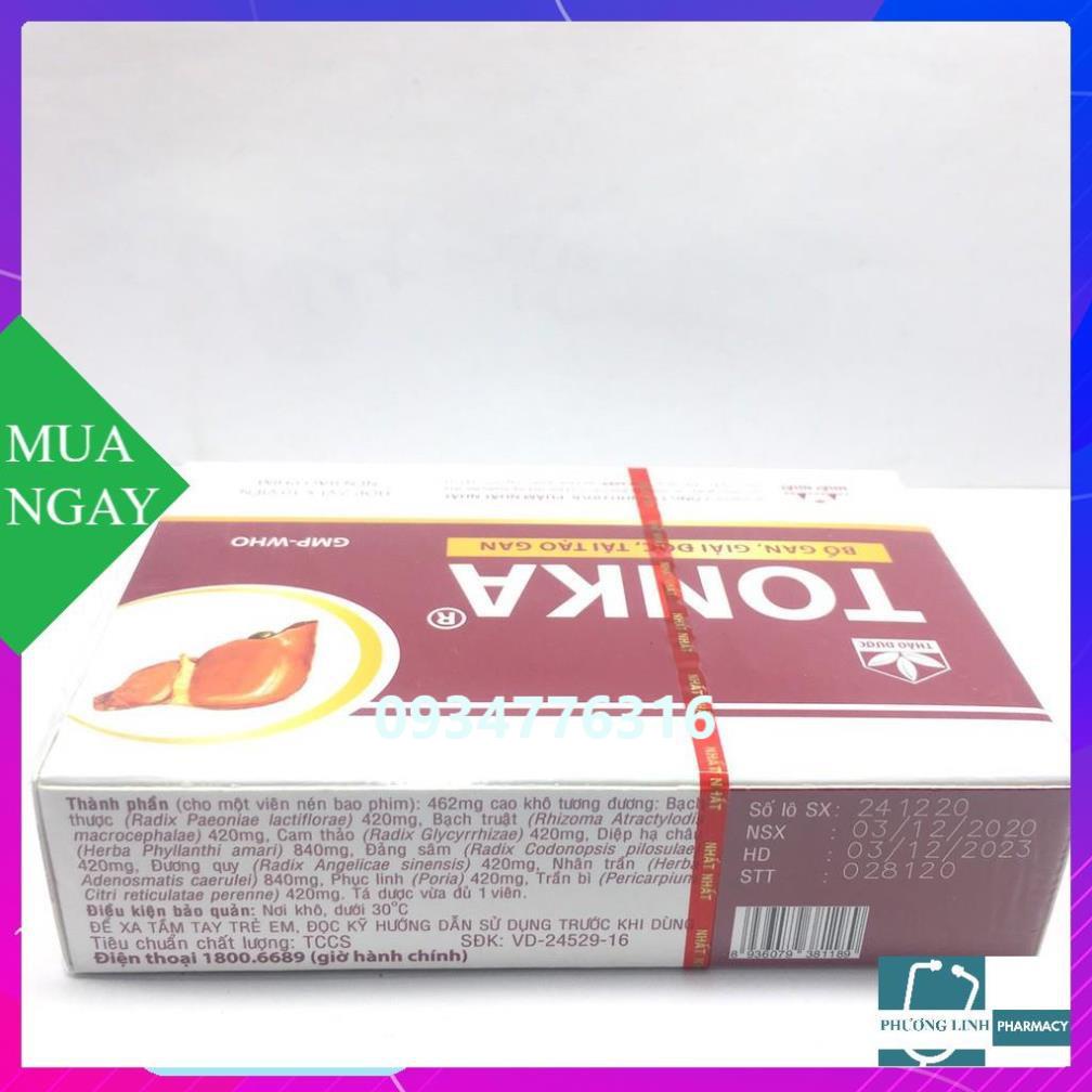 TONKA BỔ GAN TÁI TẠO GAN hộp 2 vỉ x 10 viên