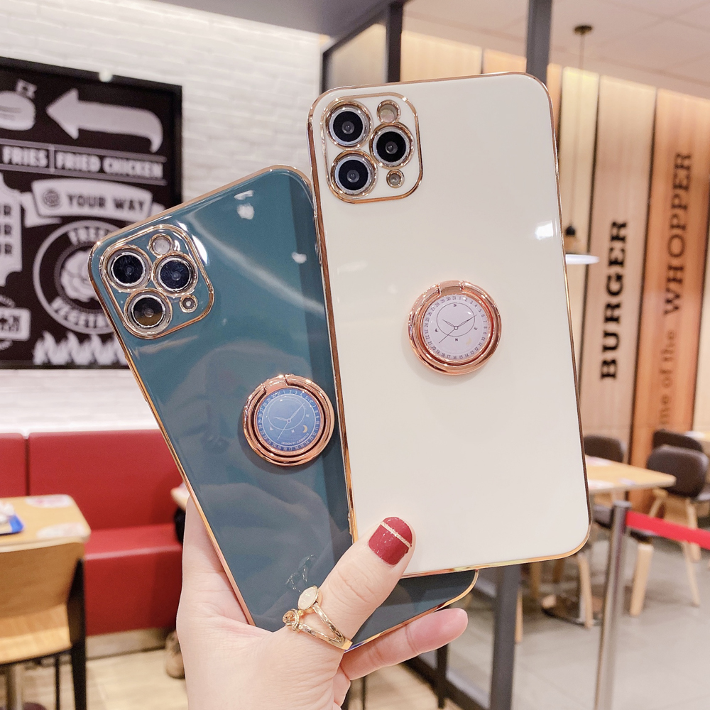 Ốp điện thoại tpu có giá đỡ nhẫn thích hợp cho IPhone 13 12 11 Pro Max Mini X XS Max XR 7 8 Plus Se 2020