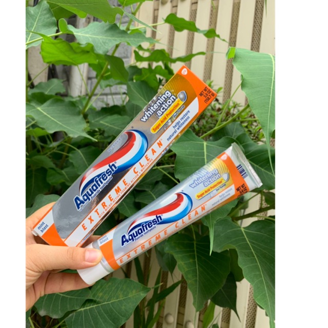 Kem đánh răng Aquafresh 3 màu hàng Mỹ