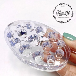 Đế mica 15 ô đựng mực phun xăm