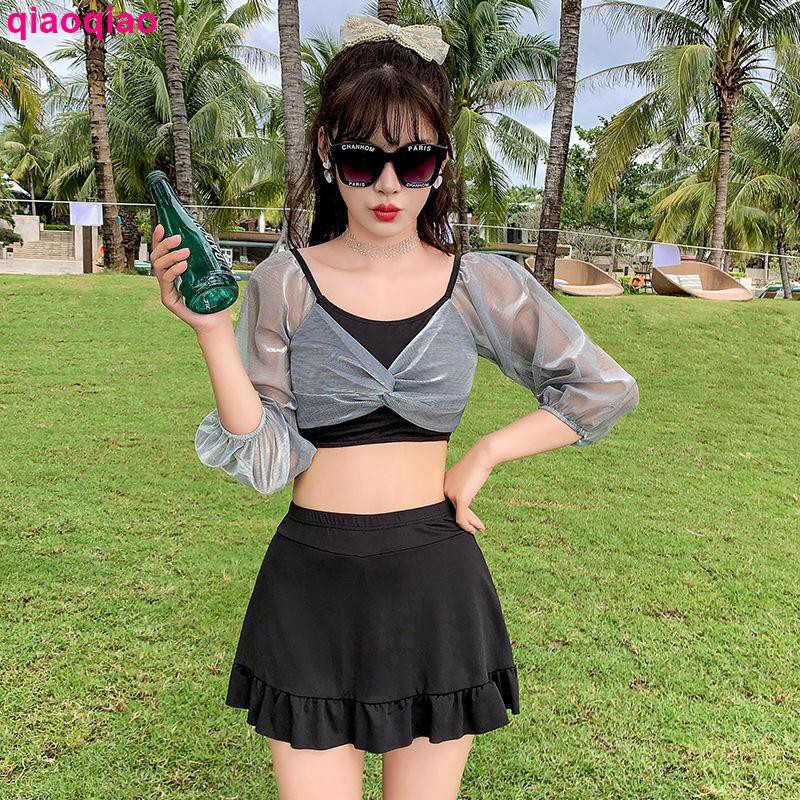 Bộ Đồ Bơi Hai Mảnh Phong Cách Hàn Quốc 2021 Cho Nữ