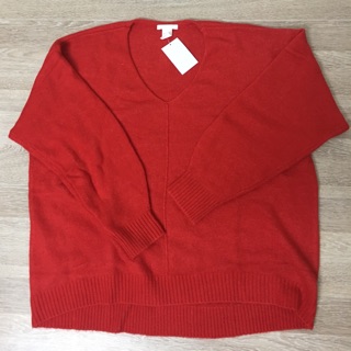 Pass áo len cổ tim HM authentic