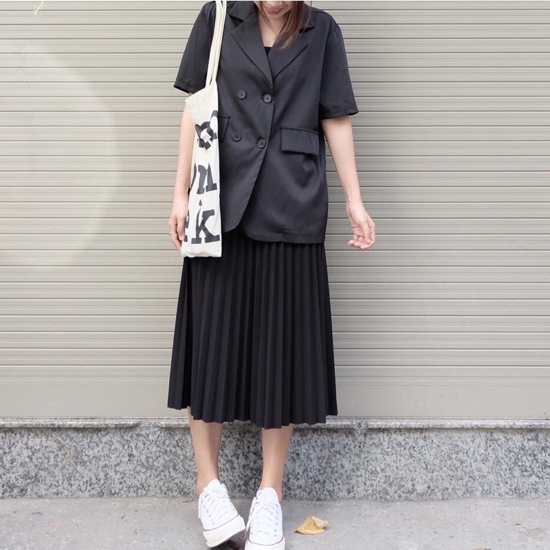 [KAYSTUDIO] ÁO BLAZER ĐEN TAY NGẮN - BDTN | BigBuy360 - bigbuy360.vn