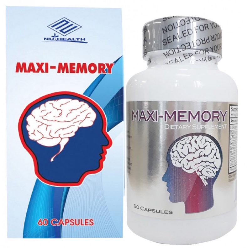 Viên Bổ Não Maxi-Memory Tăng Cường Trí Nhớ – Mỹ