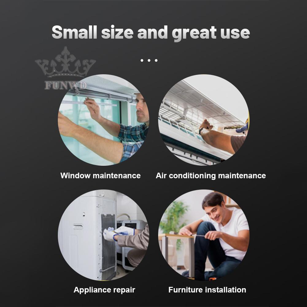 【FUNWD】2In1 Man Ratchet Wrench Screwdriver Ratchet Handle Carbon Steel Screwdriver Part