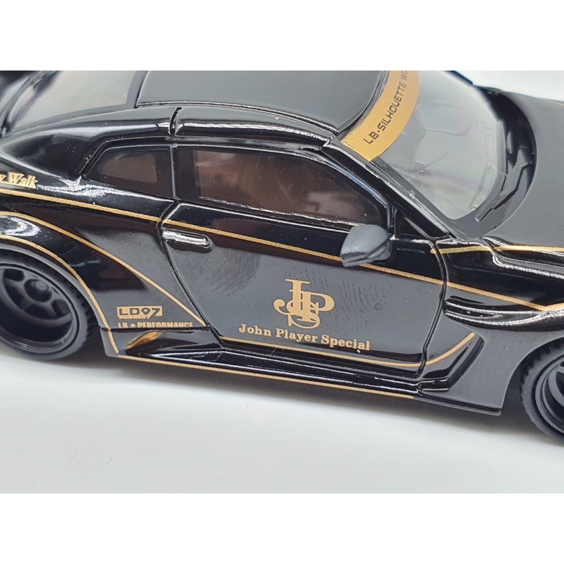 Xe Mô Hình LB-Sihouette Works GT Nissan 35GT-RR Ver.1 Jps LHD 1:64 MiniGT (Đen)