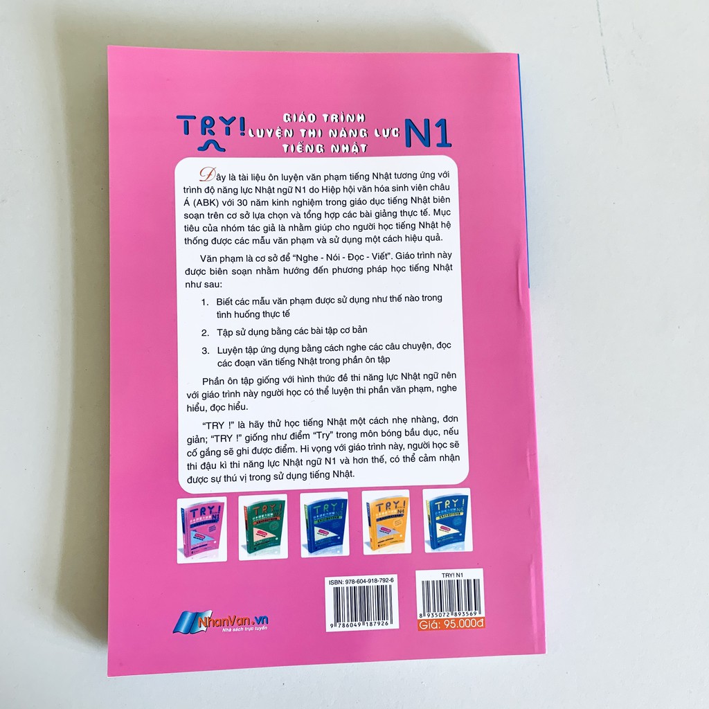 Sách - Try! N1 - Giáo trình luyện thi năng lực Tiếng Nhật N1