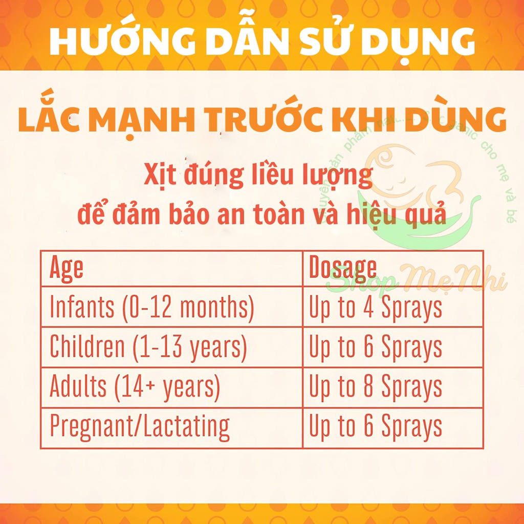 Vitamin D3 K2 Mary Ruth’s liquid spray hữu cơ dạng xịt cho trẻ em, người lớn 30ml.