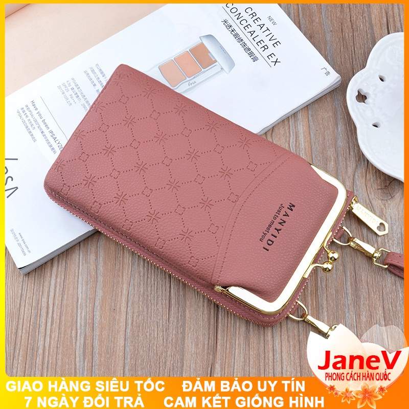 Ví Cầm Tay Nữ Dài Đeo Chéo Cao Cấp Sang Trọng Phong Cách Hàn Quốc TVNN397