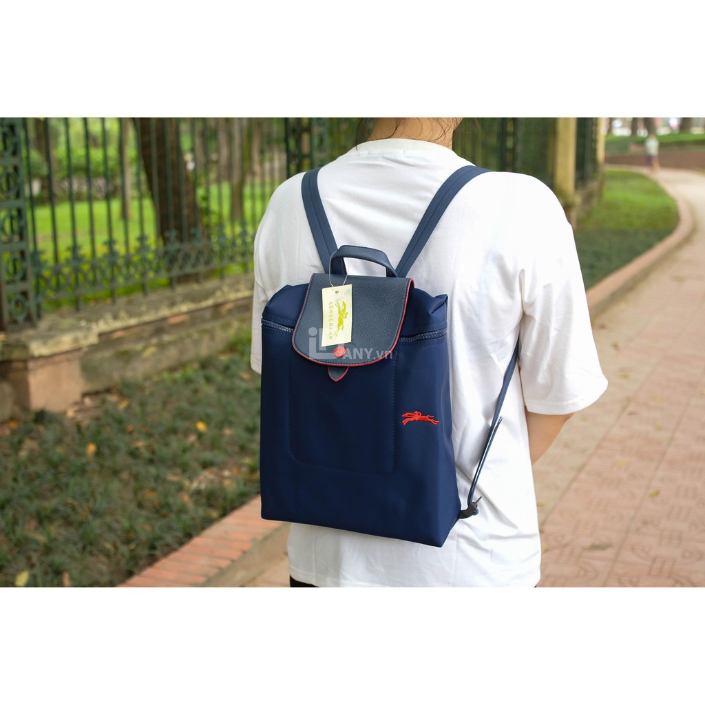 Balo Longchamp xanh than