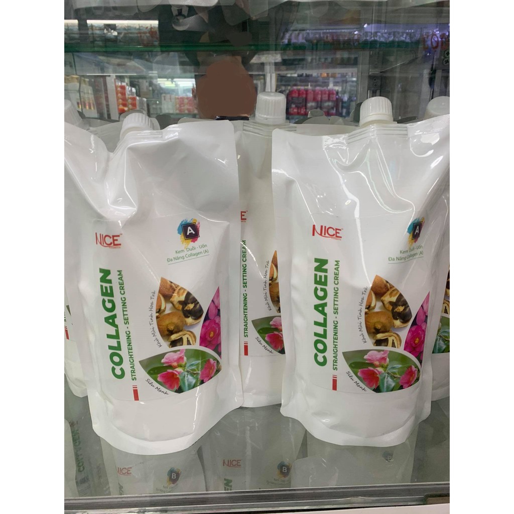 Thuốc uốn duỗi đa năng COLLAGEN NICE 1000ml x2